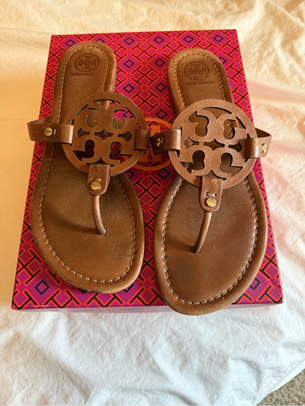 Tory Burch Brown Miller Sandals 9.5